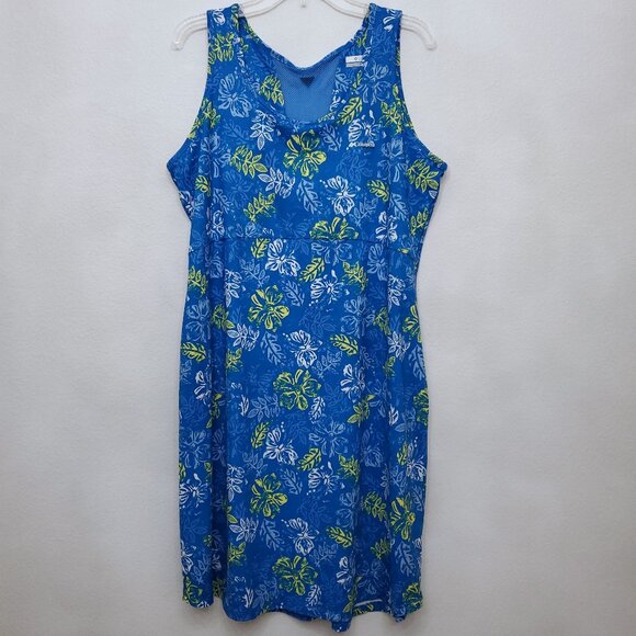 Columbia PFG Women's Floral Print Tennis Pickleball Freezer III Dress Size XXL - Picture 1 of 11